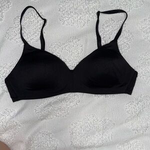 Calvin Klein Black Seamless Bra with Adjustable Straps